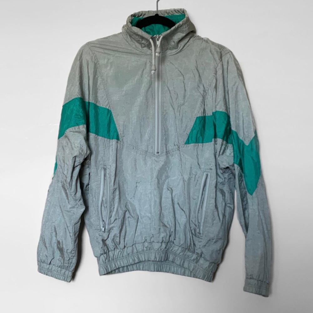 80s Vintage Half-Zip Windbreaker